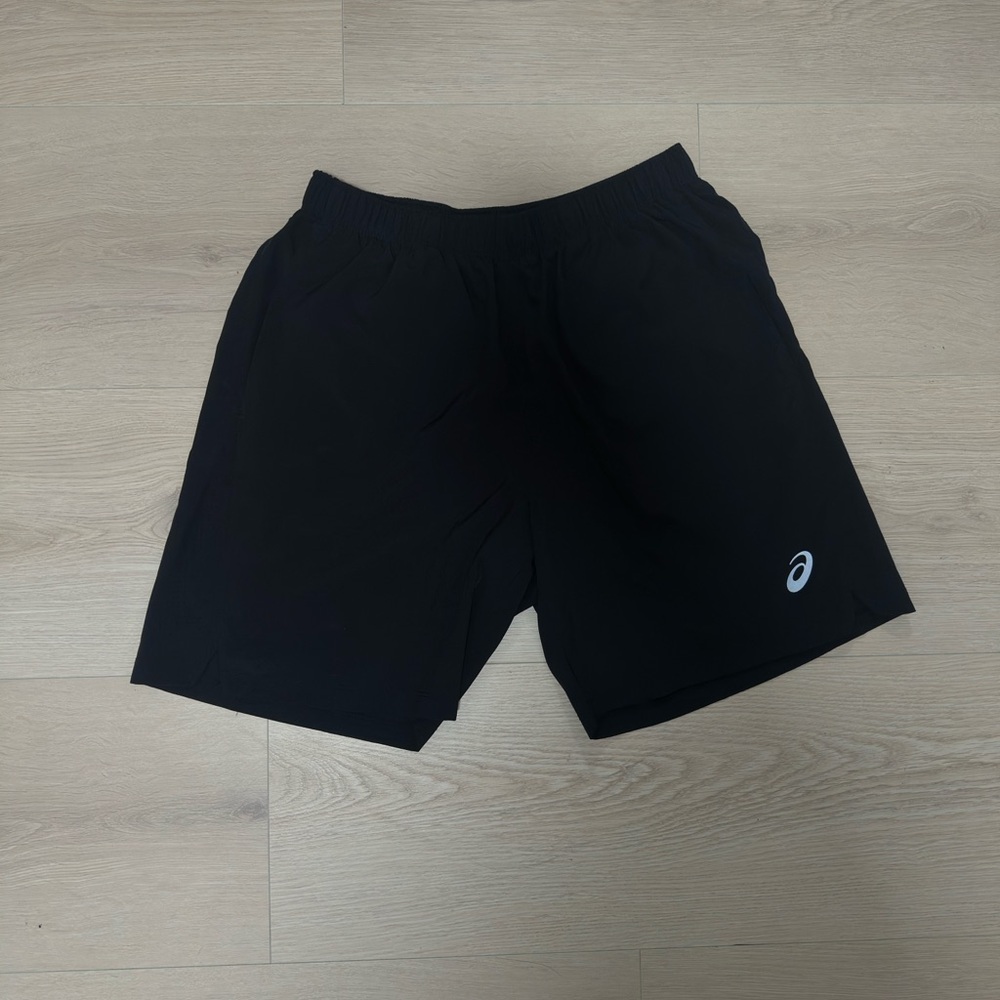 Asics Men's Black Athletic Shorts